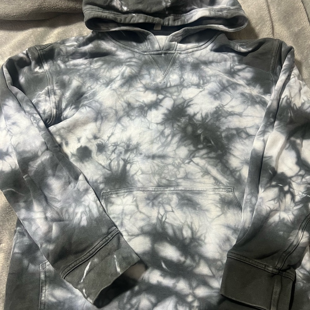 Lululemon Athletica Blue/Gray Tie Dye Hoodie Size 8